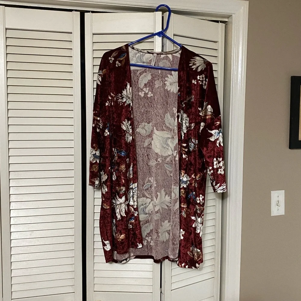 Acting Pro Velvet Cardigan SZ SM - Picture 1 of 5